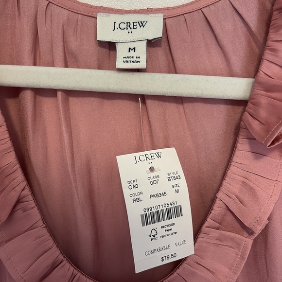 J Crew Ruffle Blouse - Picture 2 of 3